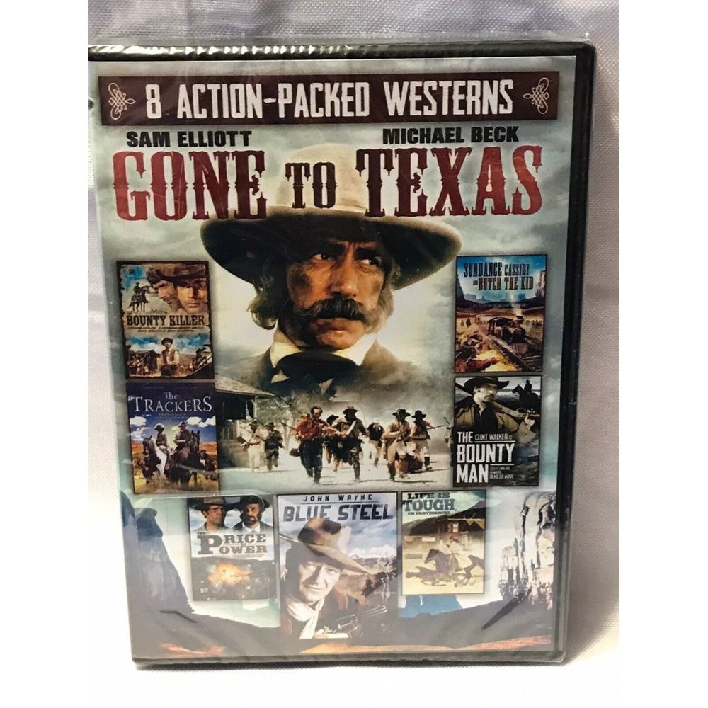8 Action-Packed Westerns Region 1 DVD New